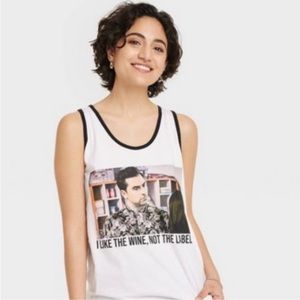 [Schitts Creek] NWT David I like wine not the label tank MEDIUM